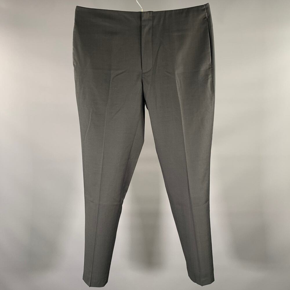 MAISON MARGIELA Size 36 Grey Heather Wool Flat Front Dress Pants